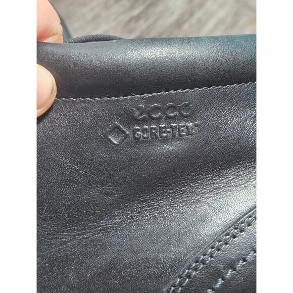 Ecco Men\'s Black Leather Gore-Tex Lace Up Chukka Comfort Boot  Size 44 main image 5